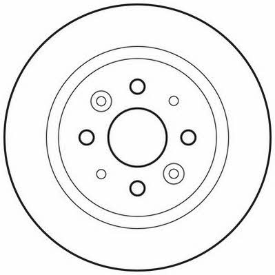 Jurid/Bendix 562815JC Rear brake disc, non-ventilated 562815JC: Buy near me at 2407.PL in Poland at an Affordable price!