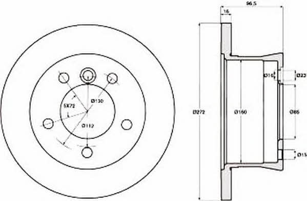 Jurid/Bendix 569121J Brake disc 569121J: Buy near me in Poland at 2407.PL - Good price!