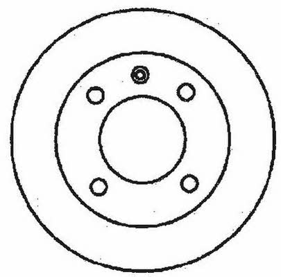 Jurid/Bendix 561496JC Unventilated front brake disc 561496JC: Buy near me in Poland at 2407.PL - Good price!