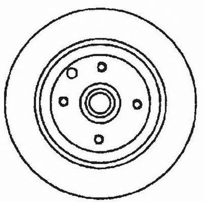 Jurid/Bendix 561530JC Rear brake disc, non-ventilated 561530JC: Buy near me in Poland at 2407.PL - Good price!