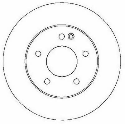 Jurid/Bendix 561696JC Unventilated front brake disc 561696JC: Buy near me at 2407.PL in Poland at an Affordable price!