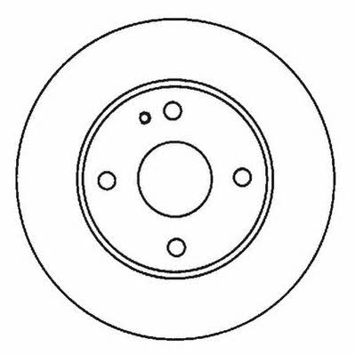 Jurid/Bendix 561944J Unventilated front brake disc 561944J: Buy near me at 2407.PL in Poland at an Affordable price!