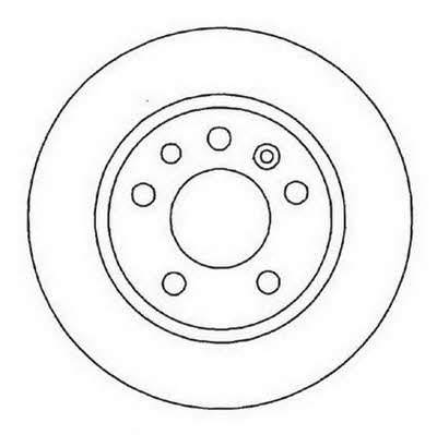 Jurid/Bendix 561962J Rear brake disc, non-ventilated 561962J: Buy near me at 2407.PL in Poland at an Affordable price!
