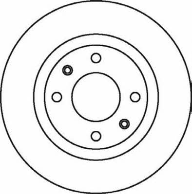 Jurid/Bendix 562044JC Unventilated front brake disc 562044JC: Buy near me in Poland at 2407.PL - Good price!