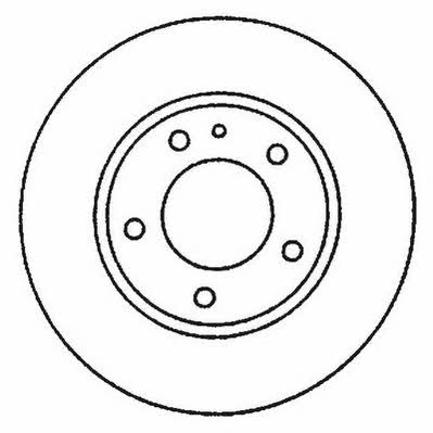 Jurid/Bendix 562048JC Unventilated front brake disc 562048JC: Buy near me at 2407.PL in Poland at an Affordable price!