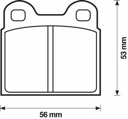 Jurid/Bendix 571429J Brake Pad Set, disc brake 571429J: Buy near me in Poland at 2407.PL - Good price!