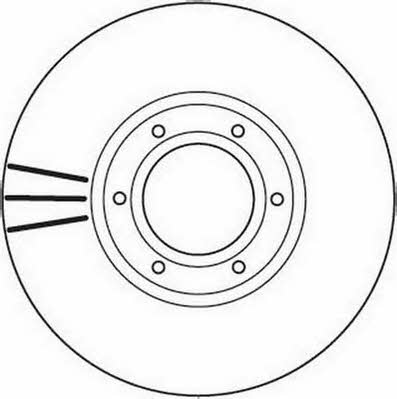 Jurid/Bendix 562105J Front brake disc ventilated 562105J: Buy near me at 2407.PL in Poland at an Affordable price!