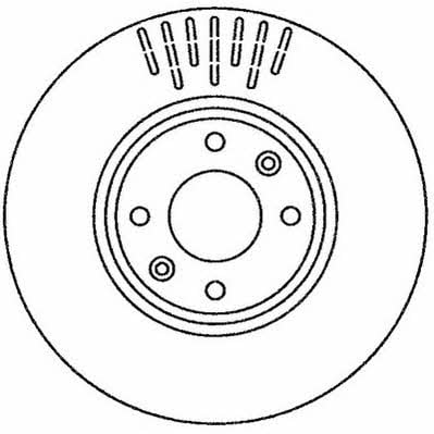 Jurid/Bendix 562267JC Диск гальмівний передній вентильований 562267JC: Приваблива ціна - Купити у Польщі на 2407.PL!