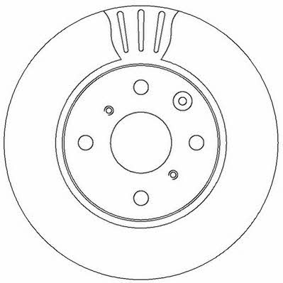 Jurid/Bendix 562311JC Front brake disc ventilated 562311JC: Buy near me at 2407.PL in Poland at an Affordable price!