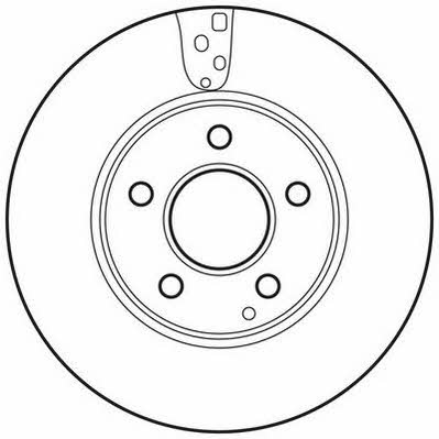 Jurid/Bendix 562637JC Front brake disc ventilated 562637JC: Buy near me at 2407.PL in Poland at an Affordable price!