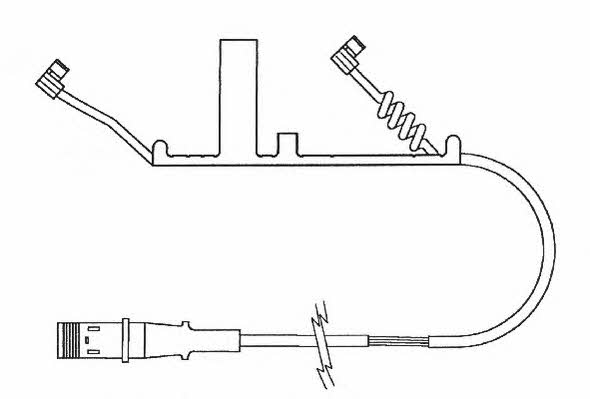 Jurid/Bendix 587019 Датчик зносу гальмівних колодок 587019: Приваблива ціна - Купити у Польщі на 2407.PL!