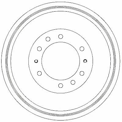 Jurid/Bendix 329293J Rear brake drum 329293J: Buy near me in Poland at 2407.PL - Good price!