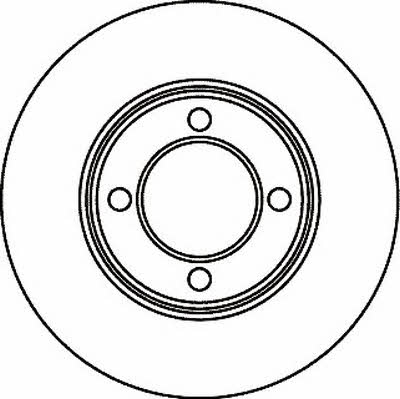 Jurid/Bendix 561026J Unventilated front brake disc 561026J: Buy near me in Poland at 2407.PL - Good price!