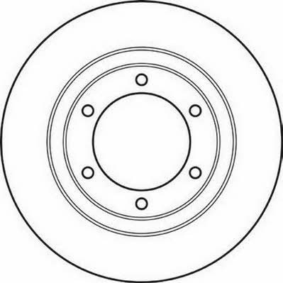 Jurid/Bendix 561032JC Unventilated front brake disc 561032JC: Buy near me at 2407.PL in Poland at an Affordable price!