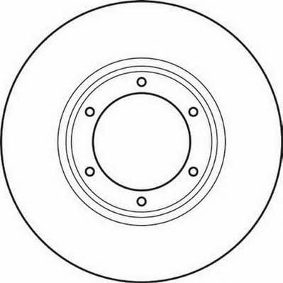 Jurid/Bendix 561043JC Unventilated front brake disc 561043JC: Buy near me in Poland at 2407.PL - Good price!