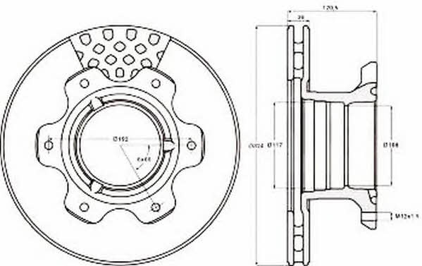 Jurid/Bendix 567763J Rear ventilated brake disc 567763J: Buy near me at 2407.PL in Poland at an Affordable price!