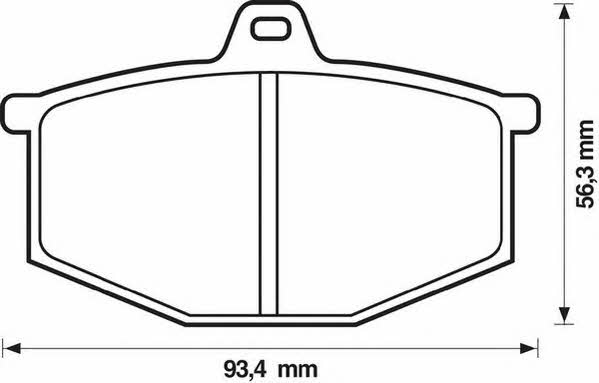 Jurid/Bendix 571251J Brake Pad Set, disc brake 571251J: Buy near me in Poland at 2407.PL - Good price!