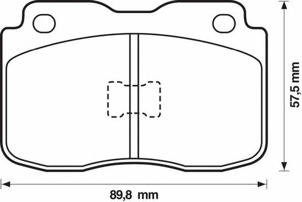 Jurid/Bendix 571305J Тормозные колодки дисковые, комплект 571305J: Отличная цена - Купить в Польше на 2407.PL!