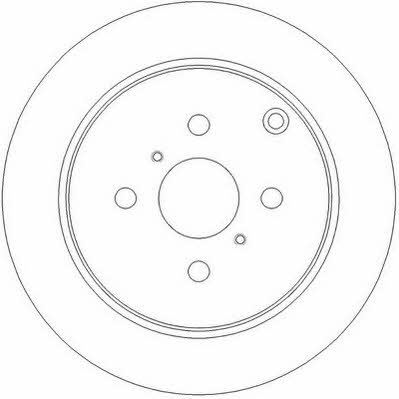 Jurid/Bendix 562261JC Rear brake disc, non-ventilated 562261JC: Buy near me at 2407.PL in Poland at an Affordable price!