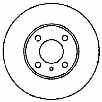 Jurid/Bendix 561250J Unventilated front brake disc 561250J: Buy near me in Poland at 2407.PL - Good price!