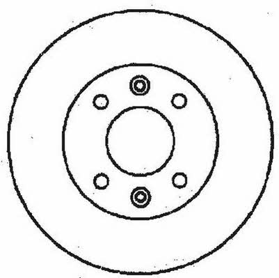 Jurid/Bendix 561252JC Unventilated front brake disc 561252JC: Buy near me in Poland at 2407.PL - Good price!