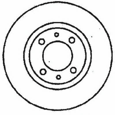 Jurid/Bendix 561326J Unventilated front brake disc 561326J: Buy near me at 2407.PL in Poland at an Affordable price!