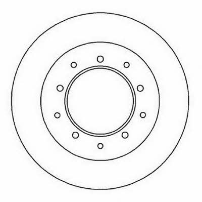 Jurid/Bendix 561353J Bremsscheibe hinten, unbelüftet 561353J: Kaufen Sie zu einem guten Preis in Polen bei 2407.PL!