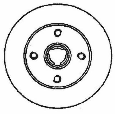 Jurid/Bendix 561460JC Rear brake disc, non-ventilated 561460JC: Buy near me at 2407.PL in Poland at an Affordable price!