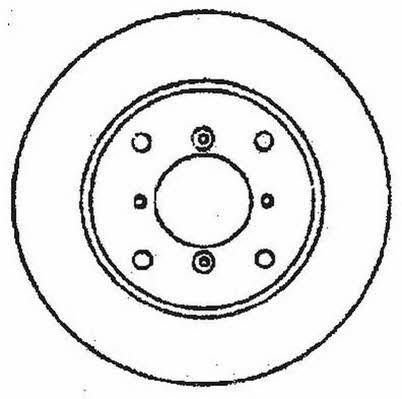 Jurid/Bendix 561505JC Unventilated front brake disc 561505JC: Buy near me in Poland at 2407.PL - Good price!