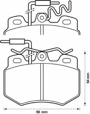 Jurid/Bendix 571319D Brake Pad Set, disc brake 571319D: Buy near me in Poland at 2407.PL - Good price!