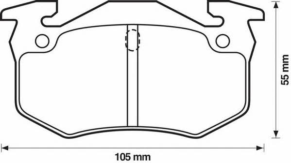 Jurid/Bendix 571334J Тормозные колодки дисковые, комплект 571334J: Отличная цена - Купить в Польше на 2407.PL!