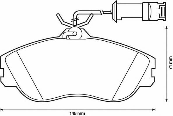 Jurid/Bendix 571402J-AS Brake Pad Set, disc brake 571402JAS: Buy near me in Poland at 2407.PL - Good price!