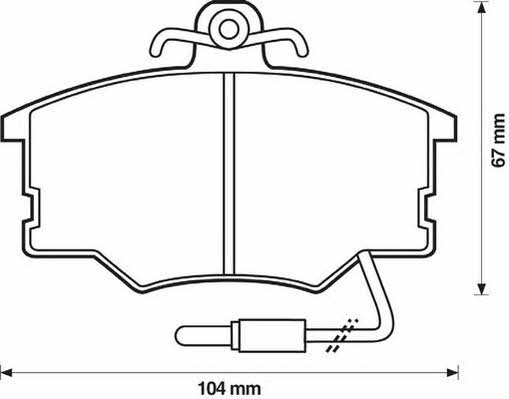 Jurid/Bendix 571426D Brake Pad Set, disc brake 571426D: Buy near me in Poland at 2407.PL - Good price!