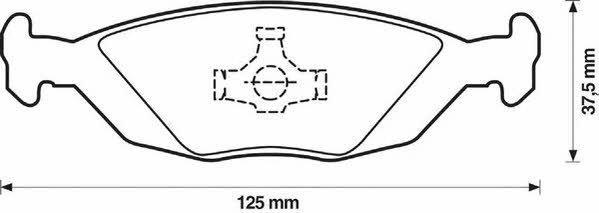 Jurid/Bendix 571428D Brake Pad Set, disc brake 571428D: Buy near me in Poland at 2407.PL - Good price!