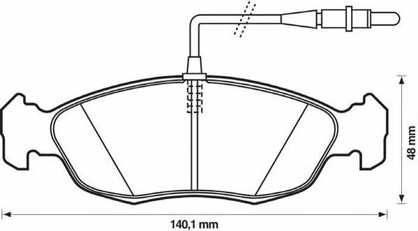 Jurid/Bendix 571509J Brake Pad Set, disc brake 571509J: Buy near me in Poland at 2407.PL - Good price!