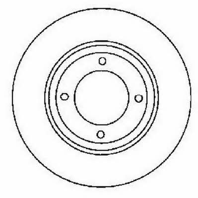 Jurid/Bendix 561688J Unventilated front brake disc 561688J: Buy near me at 2407.PL in Poland at an Affordable price!