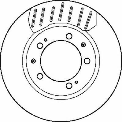 Jurid/Bendix 561755J Front brake disc ventilated 561755J: Buy near me in Poland at 2407.PL - Good price!