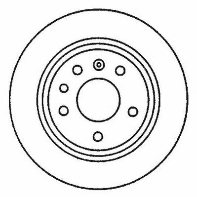 Jurid/Bendix 561870JC Rear brake disc, non-ventilated 561870JC: Buy near me in Poland at 2407.PL - Good price!