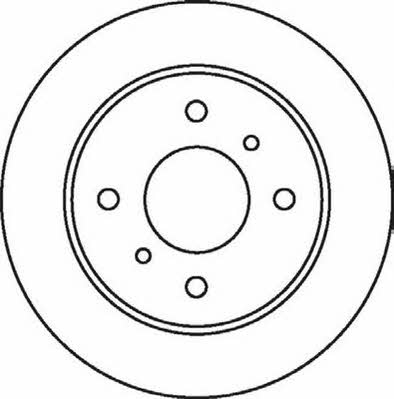 Jurid/Bendix 562032JC Rear brake disc, non-ventilated 562032JC: Buy near me in Poland at 2407.PL - Good price!