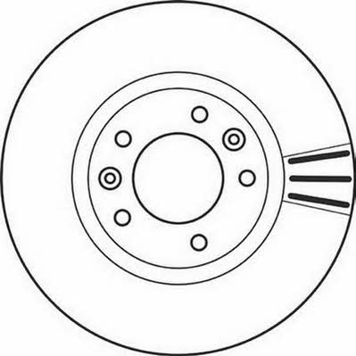 Jurid/Bendix 562126J Front brake disc ventilated 562126J: Buy near me in Poland at 2407.PL - Good price!