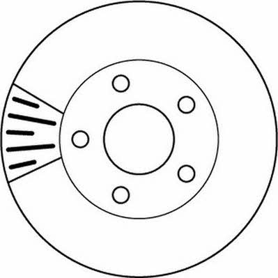 Jurid/Bendix 562160JC Front brake disc ventilated 562160JC: Buy near me at 2407.PL in Poland at an Affordable price!