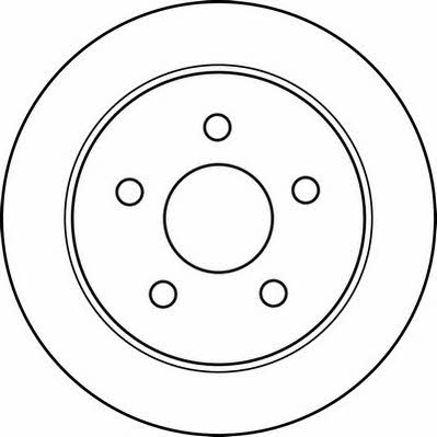 Jurid/Bendix 562161J Rear brake disc, non-ventilated 562161J: Buy near me in Poland at 2407.PL - Good price!