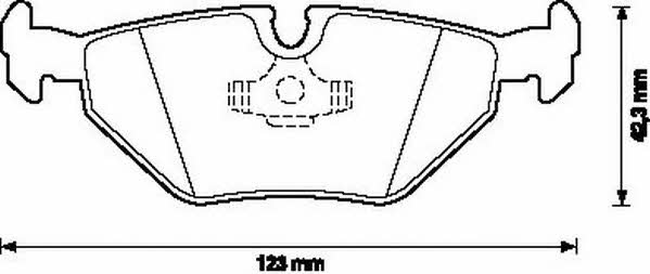 Jurid/Bendix 571546J-AS Brake Pad Set, disc brake 571546JAS: Buy near me in Poland at 2407.PL - Good price!