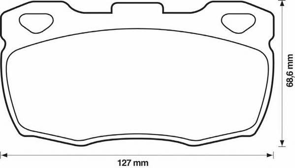 Jurid/Bendix 571827J Гальмівні колодки, комплект 571827J: Купити у Польщі - Добра ціна на 2407.PL!