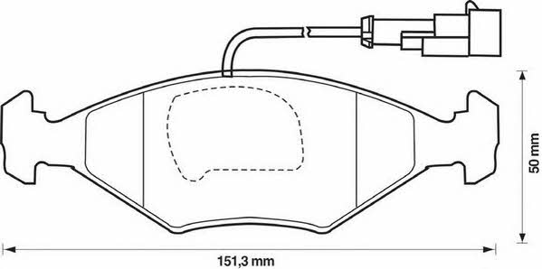 Jurid/Bendix 571917J Brake Pad Set, disc brake 571917J: Buy near me in Poland at 2407.PL - Good price!