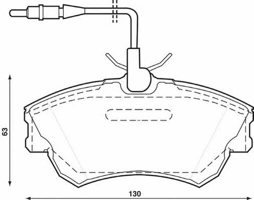 Jurid/Bendix 571922J Brake Pad Set, disc brake 571922J: Buy near me in Poland at 2407.PL - Good price!