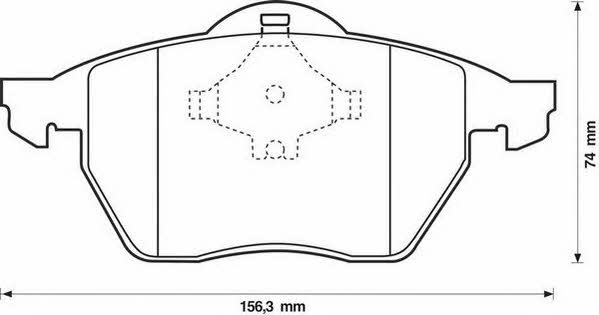 Jurid/Bendix 571935J Brake Pad Set, disc brake 571935J: Buy near me in Poland at 2407.PL - Good price!