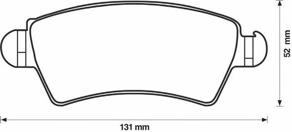 Jurid/Bendix 571965J Brake Pad Set, disc brake 571965J: Buy near me in Poland at 2407.PL - Good price!