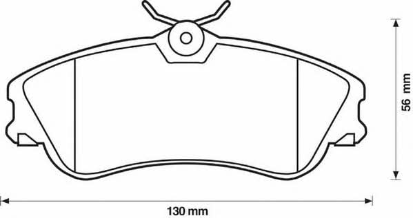 Jurid/Bendix 571966JC Brake Pad Set, disc brake 571966JC: Buy near me in Poland at 2407.PL - Good price!