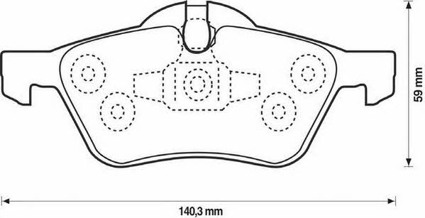 Jurid/Bendix 571992J Brake Pad Set, disc brake 571992J: Buy near me in Poland at 2407.PL - Good price!